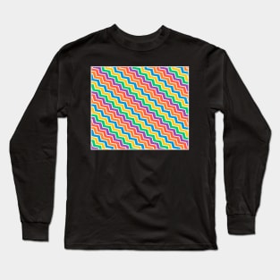 Cheerful Chevron Pattern Long Sleeve T-Shirt